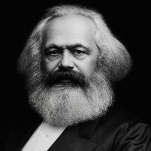 Retrato de Karl Marx